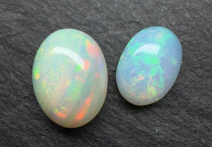 5,05ct Opaal Cabochons- 1.01 g - (2), Verzamelen, Mineralen en Fossielen