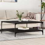 vidaXL Salontafel Zwart eiken 100 x 100 x 40 cm Bewerkt hout, Verzenden, Nieuw