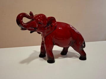 Royal Doulton - Beeldje, Flambé - Elefante - 14 cm -, Antiquités & Art