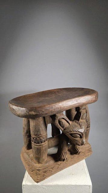 Houten kruk - Bamileke - Kameroen