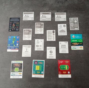 2008 Panini Euro 2008, WC South Africa 2010, Euro 2012, WC, Verzamelen, Nieuw