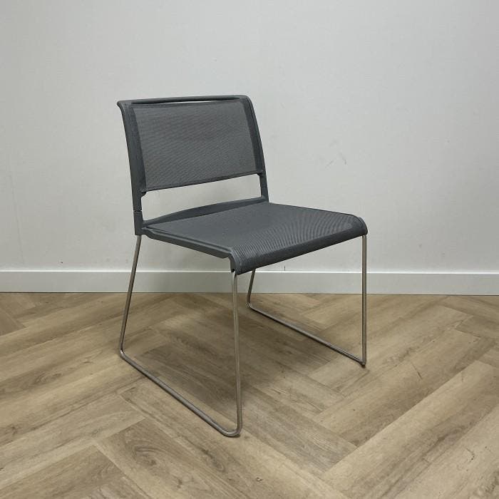 Wilkhahn Aline 230 vergaderstoel, grijs Mesh- chroom Nieuw, Huis en Inrichting, Stoelen, Nieuw, Eén