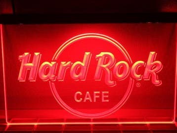 Hard Rock neon bord lamp LED verlichting reclame lichtbak *r, Verzenden