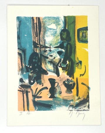 Marcel Mouly ( 1918 - 2008) - Sans titre, Antiquités & Art