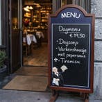 Décoration murale - Europe - Tableau noir MENU 80 cm