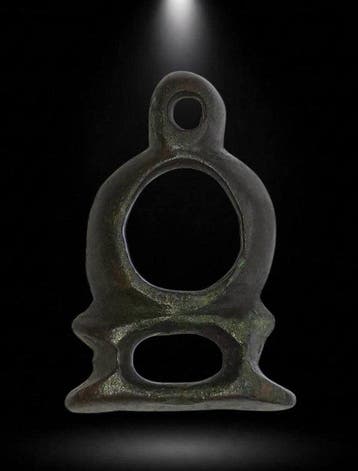 Keltisch Prachtige amulet-hanger Wheel of Fate. In