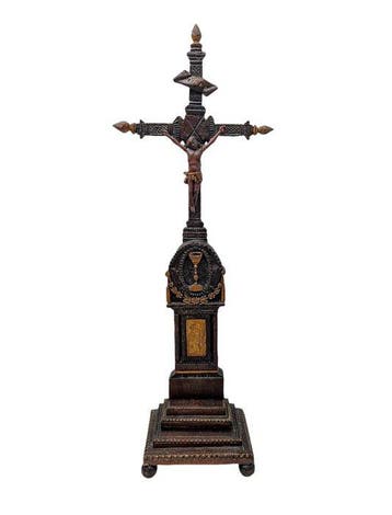 Antiek Crucifix - Hout - 1850-1900 - 66 cm