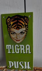 Tigra - Reclamebord - Emaille, Antiek en Kunst