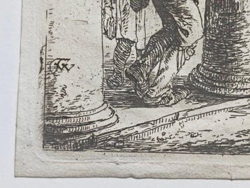 Thomas Wijck (1616-1677) - Mendicante cieco che va a