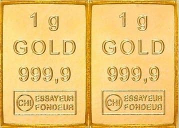2 gram - Goud .999 - Valcambi, Switzerland (Zonder