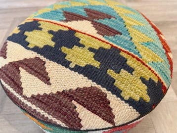 Pouf Kilim - ( non utilisé ) - fait main - Kelim - 36 cm -