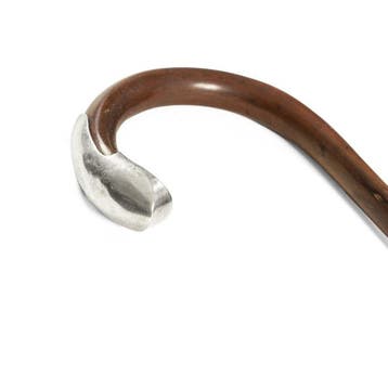 Wandelstok - Zilver, Hout