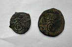 . Bagratiden van Georgië Lot of 2 Æ Fals 13th century AD