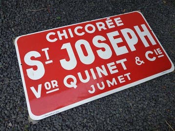 St. Joseph omstreeks 1950 - Emaille bord - Staal