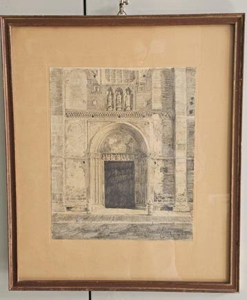 Camillo Cima (XIX-XX) - Porta della chiesa
