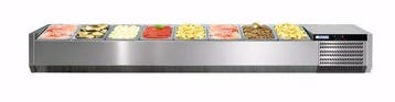 Opzetkoelvitrine | 8x 1/3 GN | 1815x395x225(h)mm Afinox, Verzenden, Nieuw in verpakking