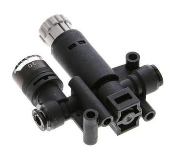 Régulateur de pression pneumatique 4mm avec manomètre, Verzenden