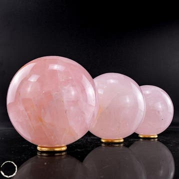 Rozenkwartsbollen-set – tijdloze elegantie in zachtroze