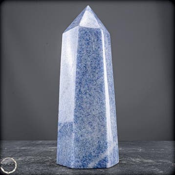 Obélisque de lazulite naturel provenant de Madagascar –
