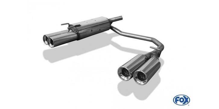 FOX Opel Corsa B einddemper uitgang rechts/links Ø60mm - 2x8, Auto-onderdelen, Uitlaatsystemen, Nieuw, Verzenden