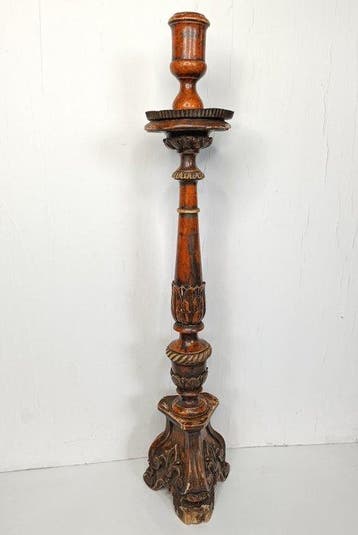 Kaarsenhouder - Polychroom hout
