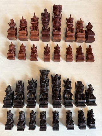 Schaakspel - Hout