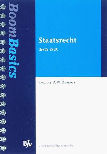 Boom Basics Staatsrecht / Boom Basics 9789054548850, Verzenden, Gelezen, A.W. Heringa