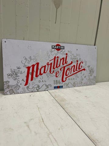 Martini & Rossi – Martini e Torino – Reclamebord – Metaal -