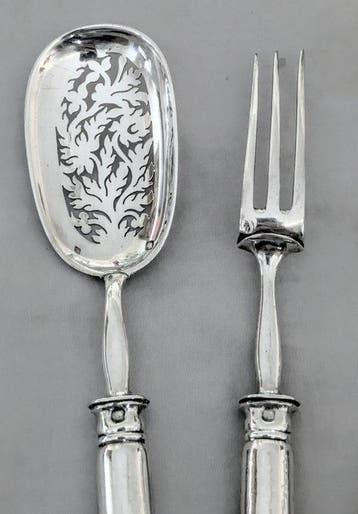 HENIN &CIE - Hors doeuvre set (3) - .950 zilver - Zonder