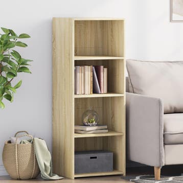 vidaXL Hoge kast 45x41x124 cm bewerkt hout sonoma, Huis en Inrichting, Verzenden, Nieuw
