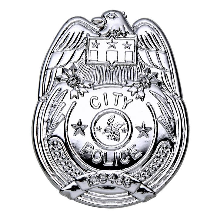 Politie Badge Zilver, Hobby & Loisirs créatifs, Articles de fête, Envoi