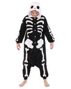 Onesie Skelet Pak XS-S Skeletpak Kostuum Zwart Wit Botten 15, Ophalen of Verzenden