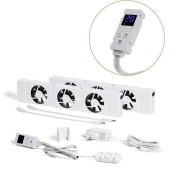2dekans | SpeedComfort Radiator Ventilator Duo Set – Bespaar, Doe-het-zelf en Bouw, Ophalen of Verzenden, Nieuw