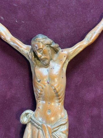 Barok stijl Crucifix - Eik - 1910-1920 - antieke houten