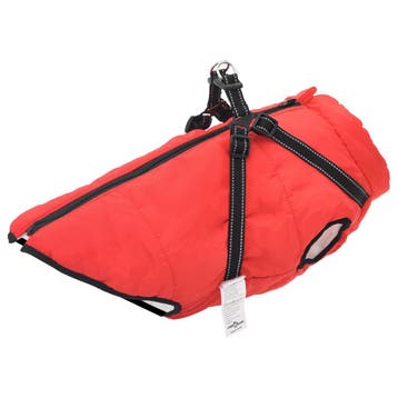 vidaXL Hondenjas Rood L52 Fleece en polyester, Verzenden