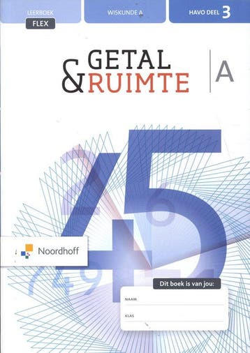 Getal & Ruimte havo deel 3 wiskunde leerboek A - Dijkhuis, Verzenden, Nieuw