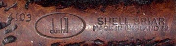 Alfred Dunhills The White Spot – Shell Briar 4124 - Pijp -, Collections