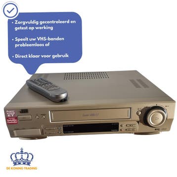 JVC HR-S6700EU | S-VHS Videorecorder | VHS Speler | Video, Verzenden, Gebruikt, VHS-speler of -recorder