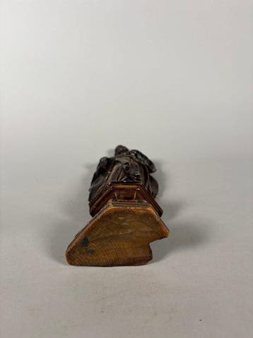 sculptuur, Saint Jean Baptiste , XVIIème siècle - 31 cm -