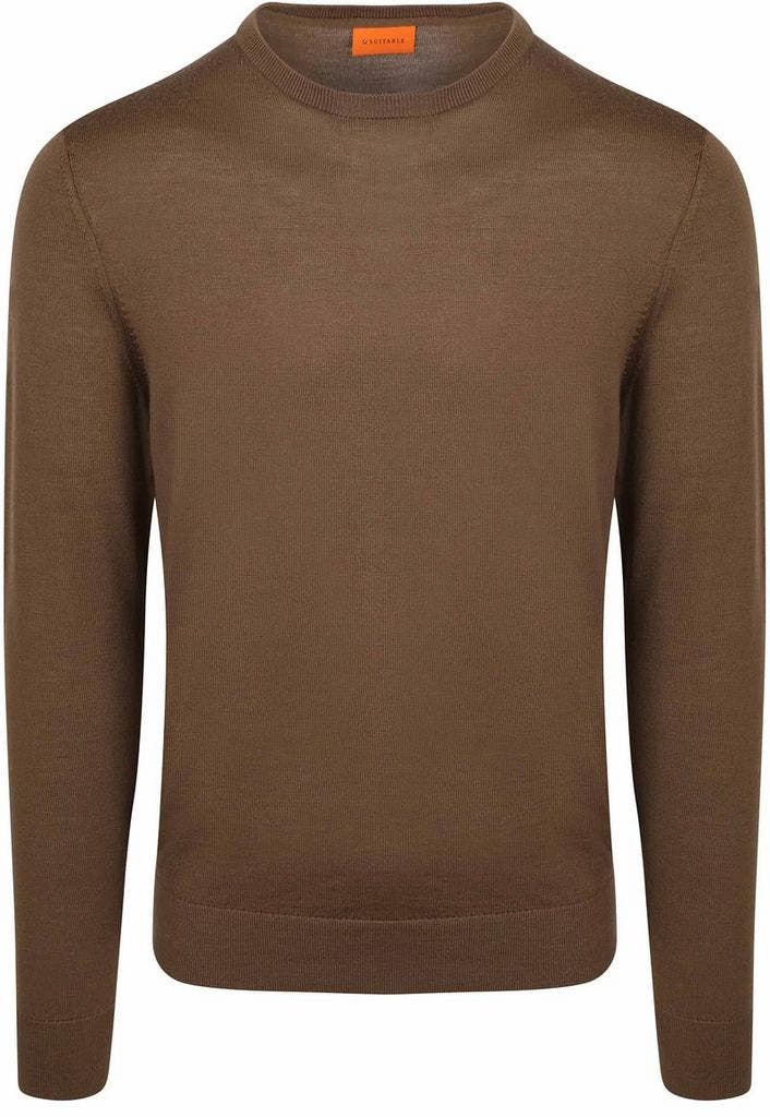 Suitable Merino Pullover Taupe maat Maat 52/54 (L) Heren, Vêtements | Hommes, Pulls & Vestes, Envoi