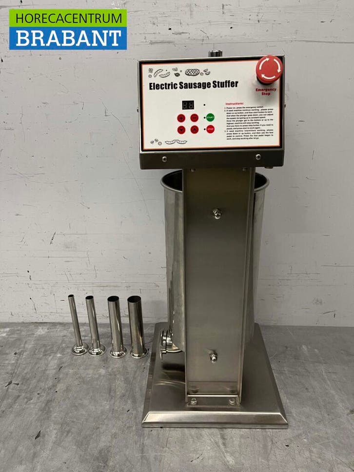 RVS Elektrische vulbus stopbus worstvuller 15 liter 230V, Articles professionnels, Horeca | Équipement de cuisine, Enlèvement ou Envoi