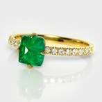 Sans prix de réserve - Bague - 14 carats Or jaune, IGI 1,23, Nieuw