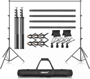Achtergrond Statief Kit 3m | Retour Deal | -34% Korting, Audio, Tv en Foto, Fotografie | Statieven en Balhoofden, Verzenden, Zo goed als nieuw