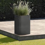 Jardinière carrée Terrassa - anthracite - 40 x 40 x 60 cm, Verzenden