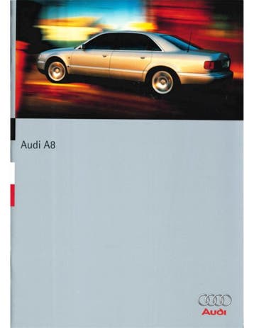 1995 AUDI A8 BROCHURE FRANS, Ophalen of Verzenden