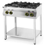 Fornuis | KitchenLine | Gas | 4 Branders (2x 3.5kW + 2x, Verzenden, Nieuw in verpakking