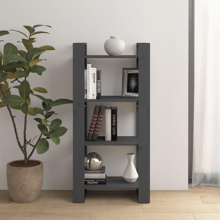 vidaXL Boekenkast/kamerscherm 60x35x125 cm massief hout, Huis en Inrichting, Kasten | Boekenkasten, Nieuw, Verzenden
