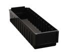 Stellingbak 590x162x115 mm ESD zwart kunststof gebruikt, Ophalen of Verzenden
