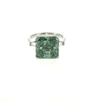Zonder minimumprijs - Ring - 14 karaat Witgoud - 10.99ct., Nieuw