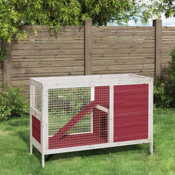 vidaXL Konijnenhok 103x44x69,5 cm massief grenenhout, Verzenden
